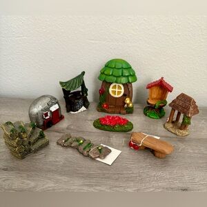 Miniature figures 9 pieces from the magic garden.